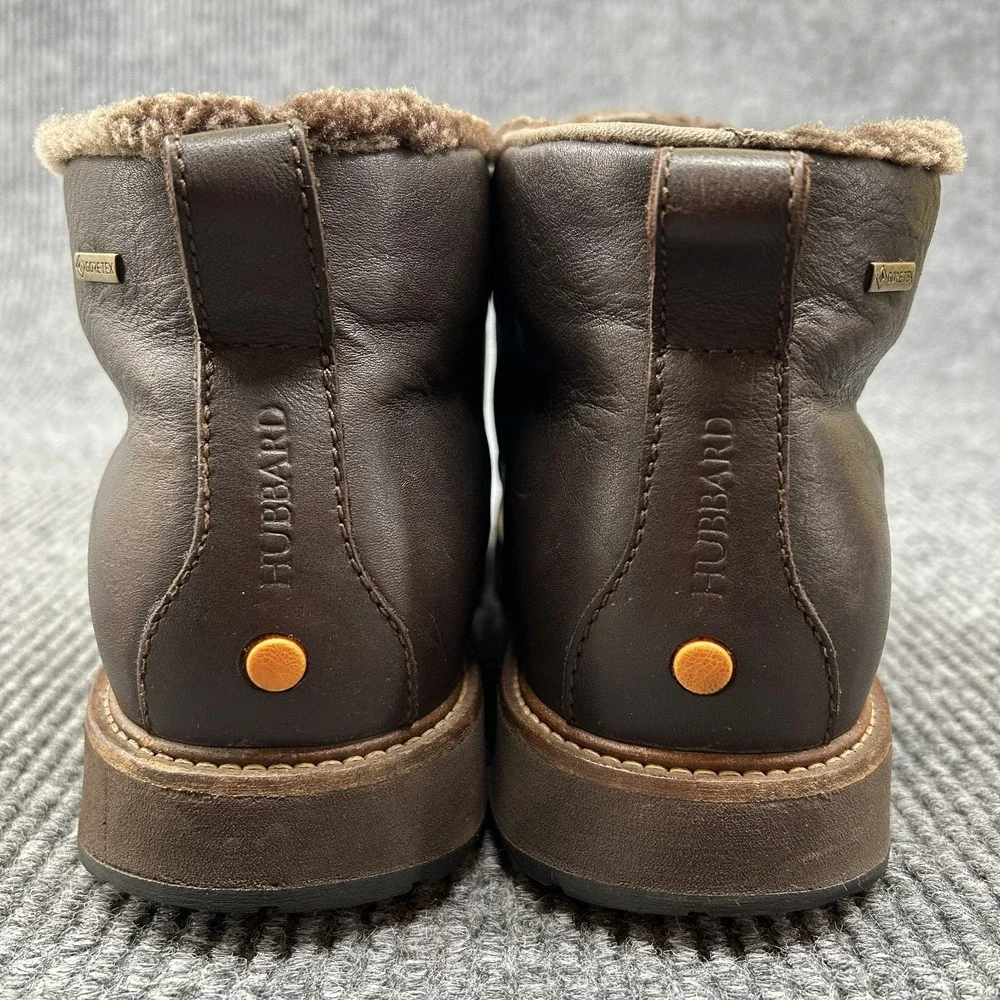 Samuel Hubbard Winter Gore-Tex Boots Men's 10M Brown Leather Shearling Lined